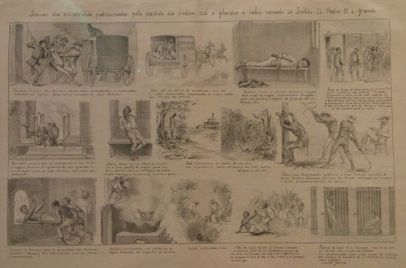 הענשת עבדים, איור מתוך Revisrta Illustrada משנת 1886 - שנתיים בלבד לפני ביטול העבדות בברזיל